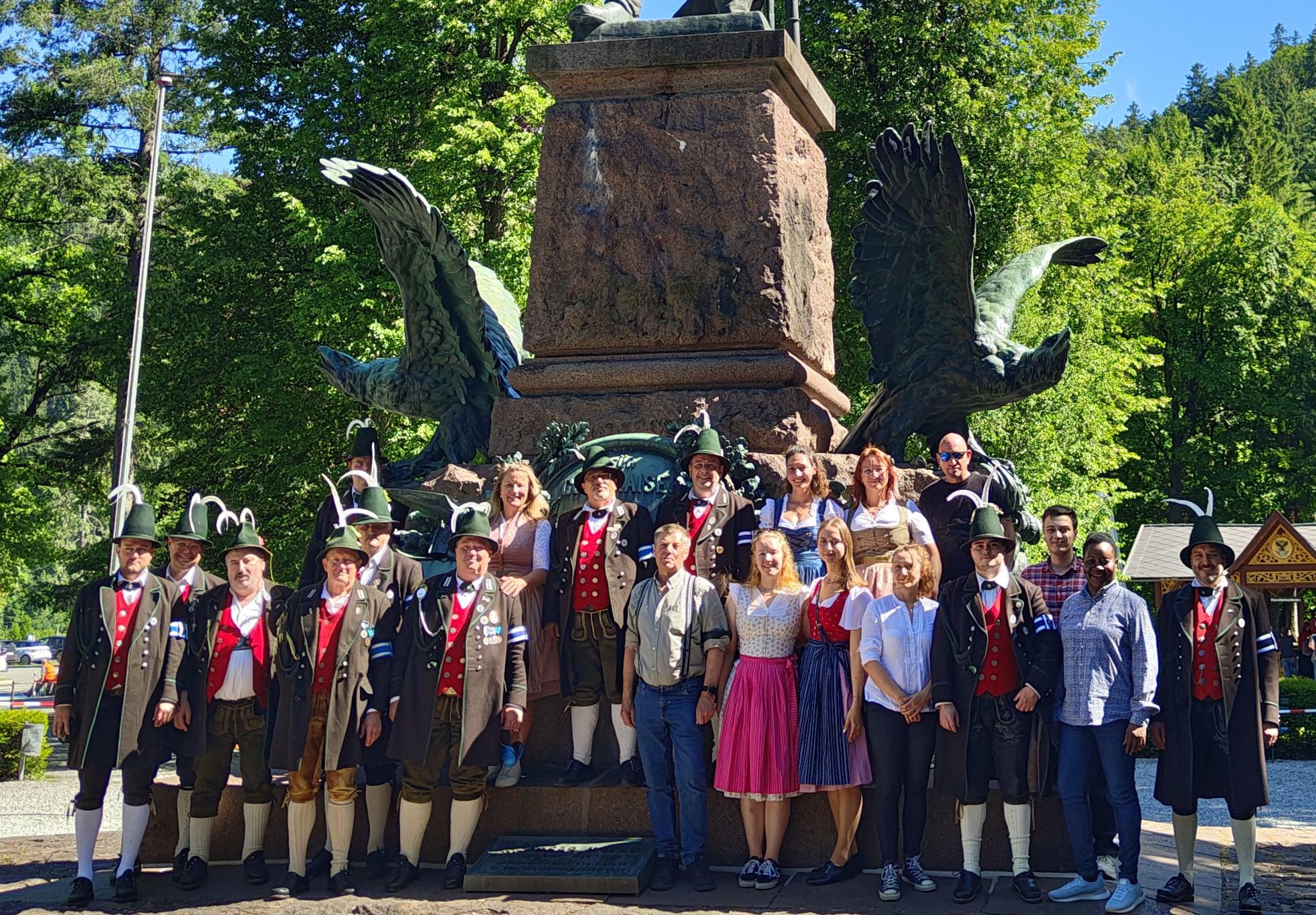 Mitglieder der Gebirgsschützenkompanie Miesbach